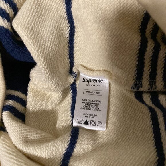 Striped Supreme Hoodie Sz. Small - Picture 6 of 11